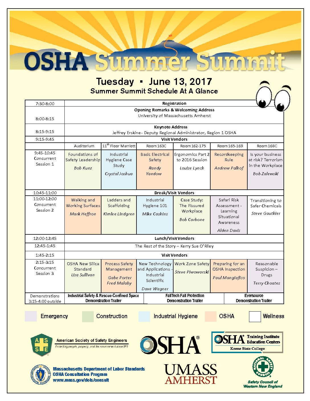 Download a copy of the OSHA Summer Summit Program Oshaedne