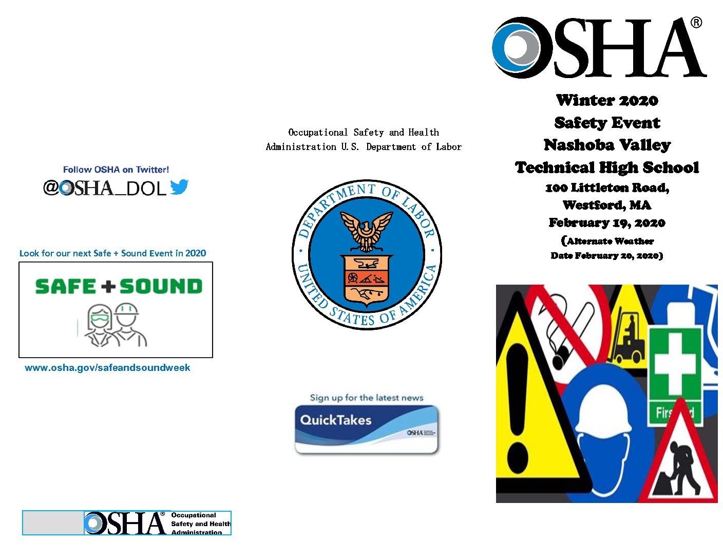 Download OSHA’s flyer for more information on Event speakers Oshaedne